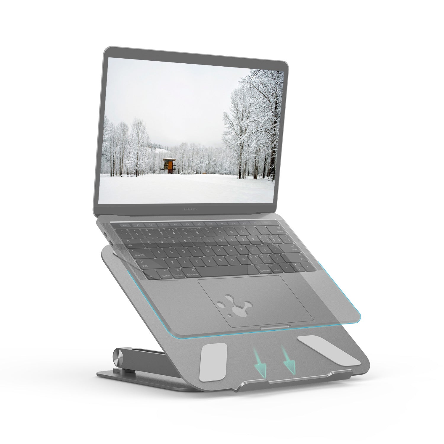 Aluminum Laptop Stand with Adjustable Angles