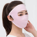 Summer Ice Silk Breathable Full Face Sunscreen Mask